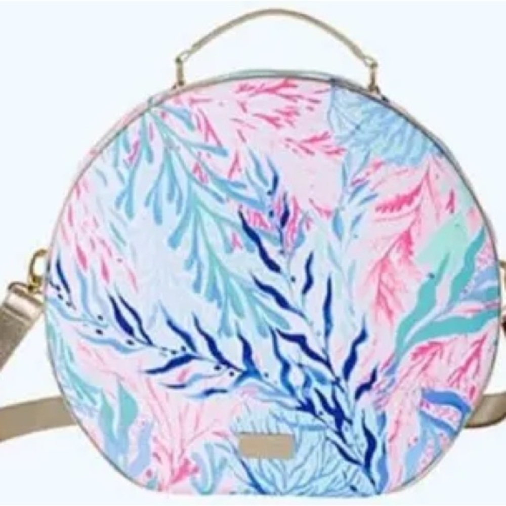 NWT Brand New Lilly Pulitzer Hat Box / Carry On Bag Kaleidoscope Coral